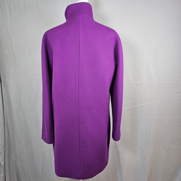 J.Crew Mercantile Women's Cocoon Coat in Italian Stadium-Cloth Wool - Picture 3 of 9